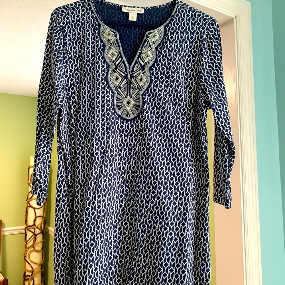 Tunic blouse size large Coldwater Creek brand gently worn